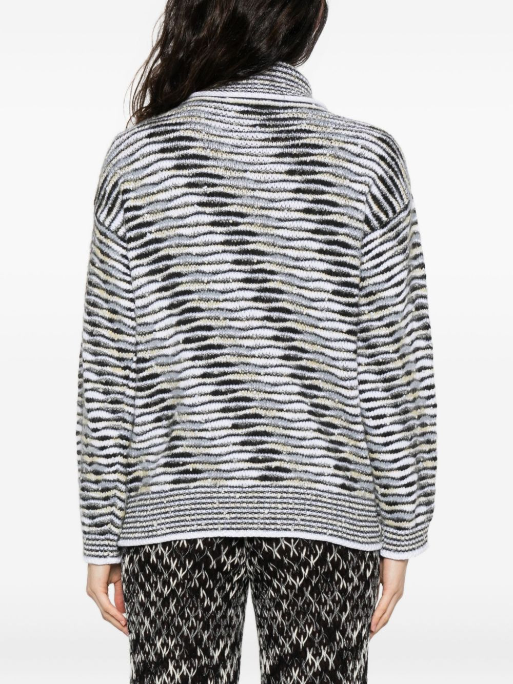patterned-jacquard jumper - 4