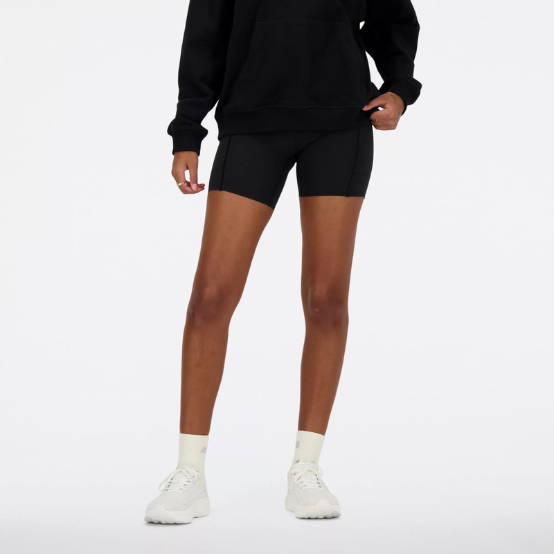 New Balance NB Sleek Pocket High Rise Short 6" outlook