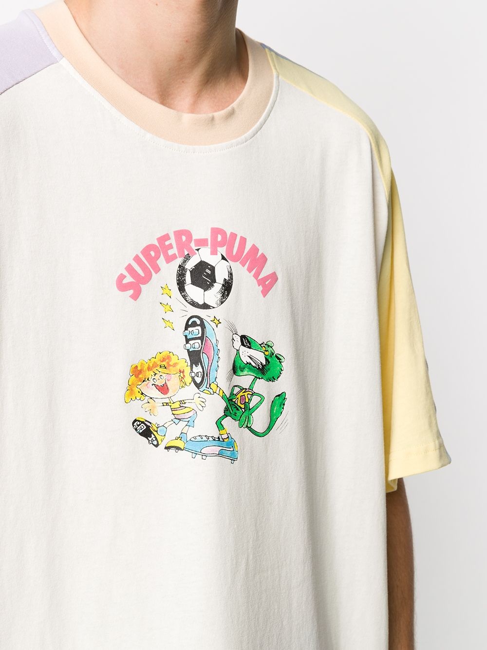 cartoon-print crew neck T-Shirt  - 5