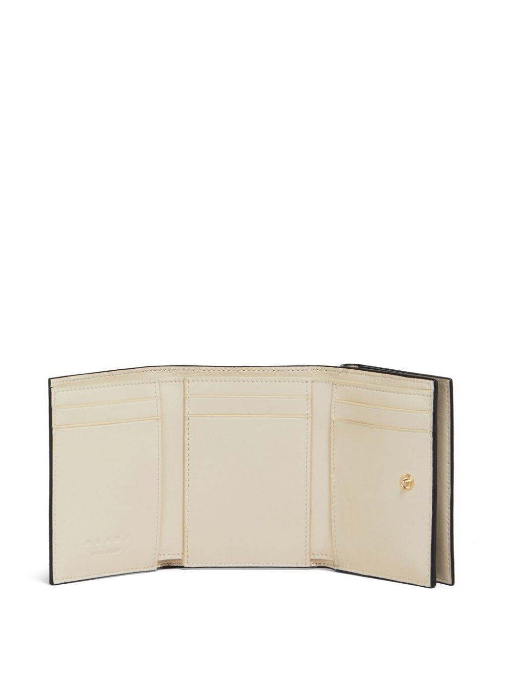 logo-embroidered leather wallet - 3