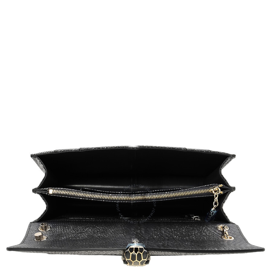 Bvlgari Metallic Grey Serpenti Forever Shoulder Bag - 4