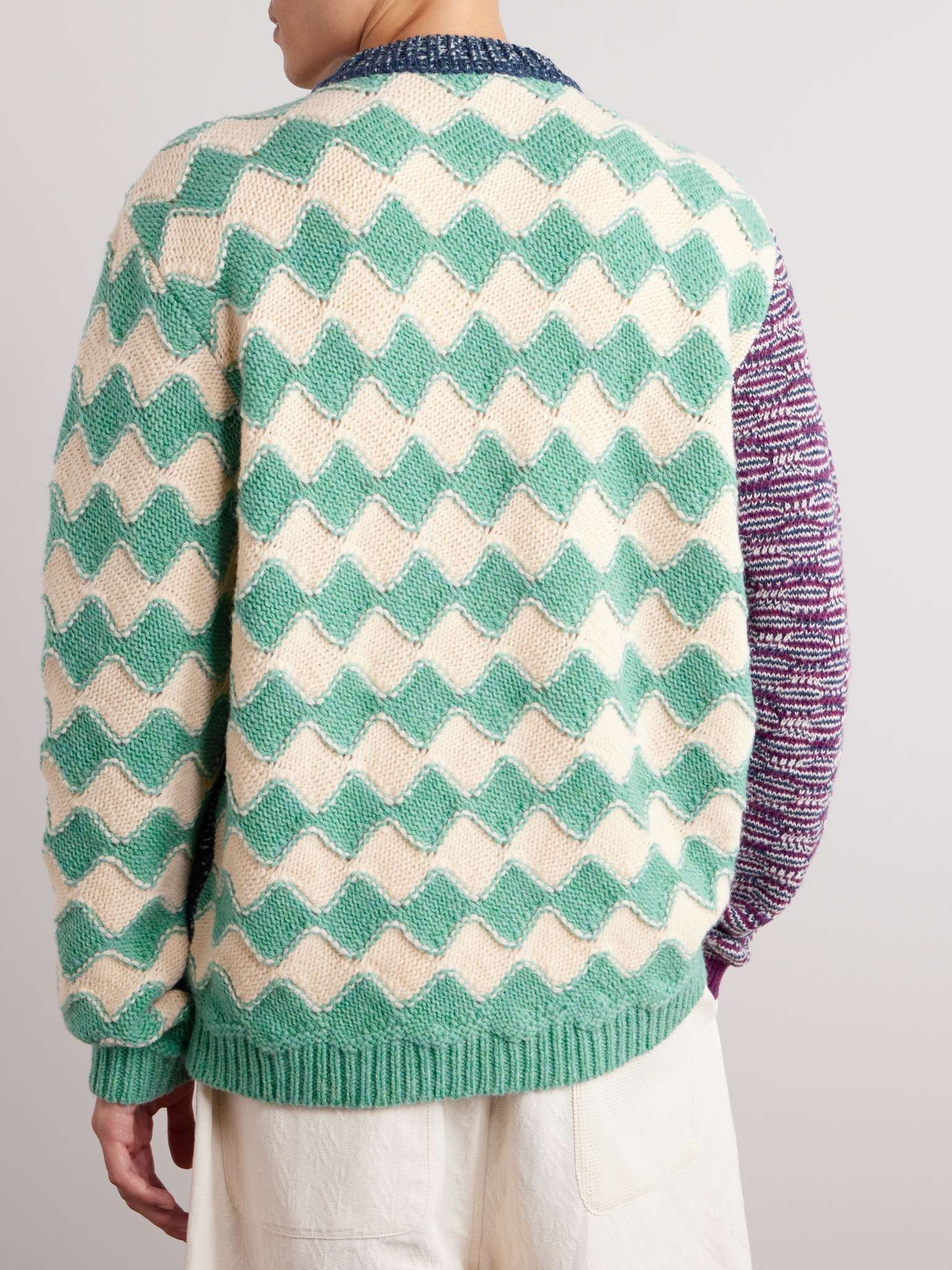 Intarsia Virgin Wool Sweater - 3