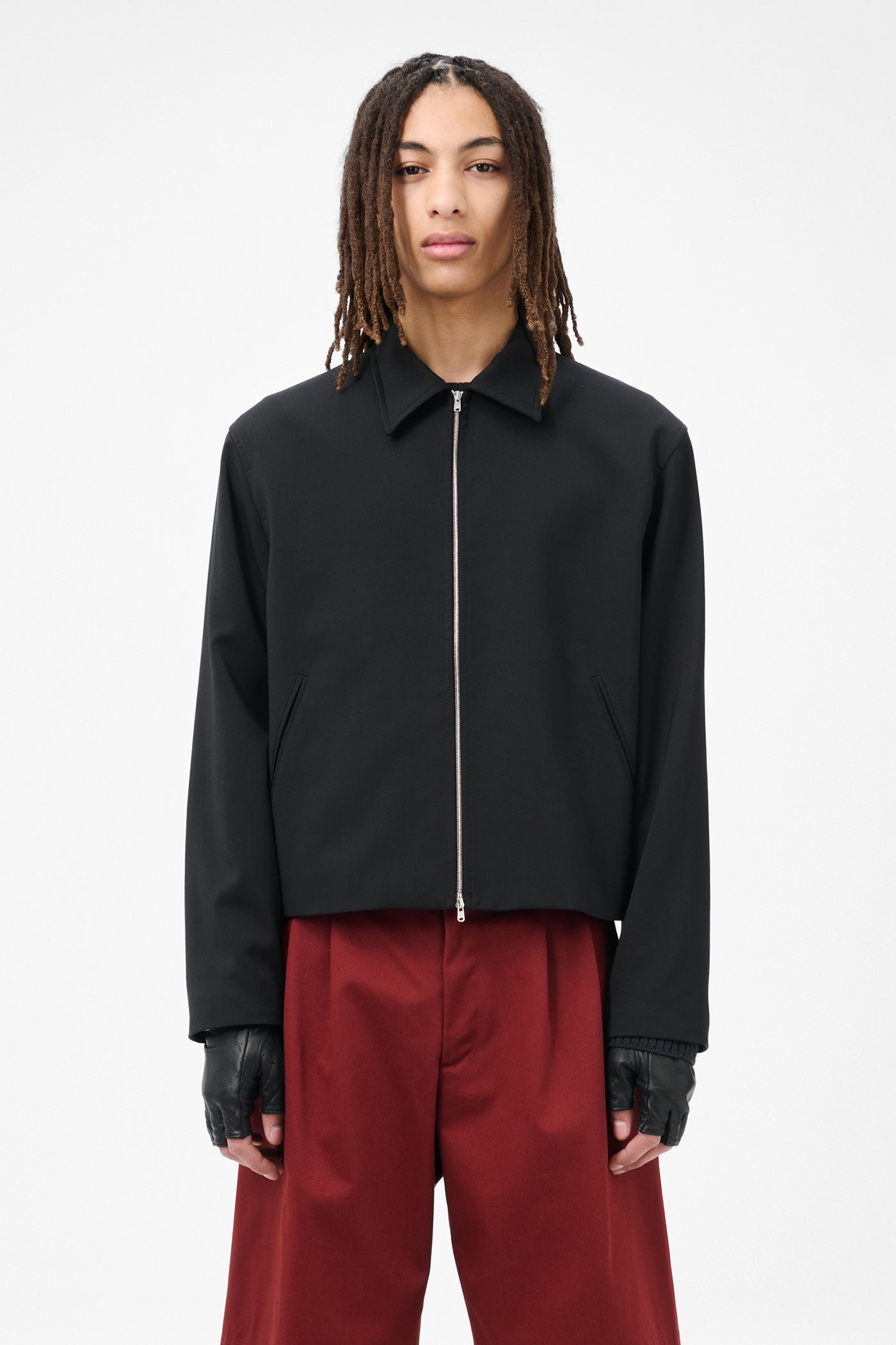 Our Legacy Mini Jacket Black Worsted Wool | REVERSIBLE