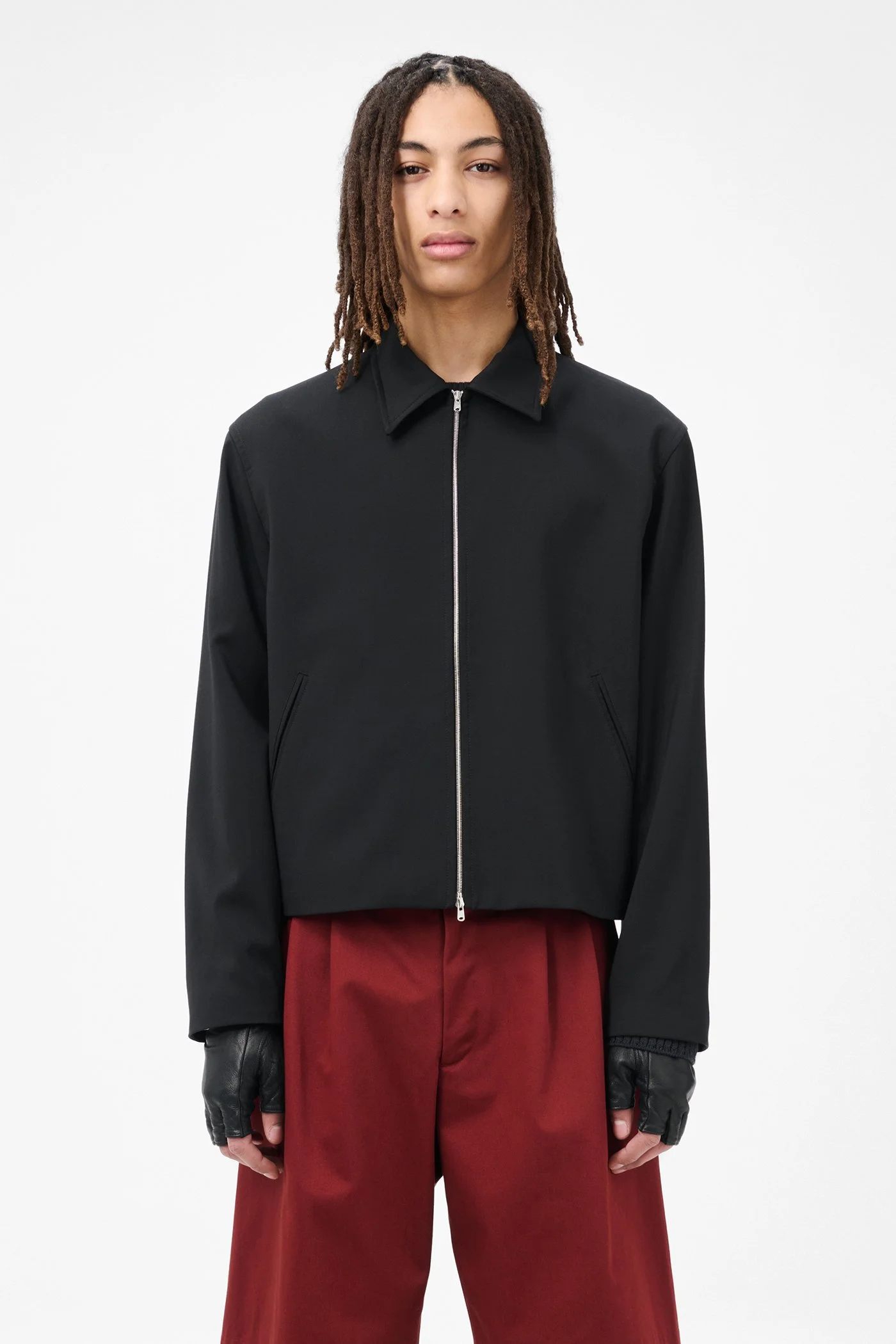 Our Legacy Mini Jacket Black Worsted Wool | REVERSIBLE