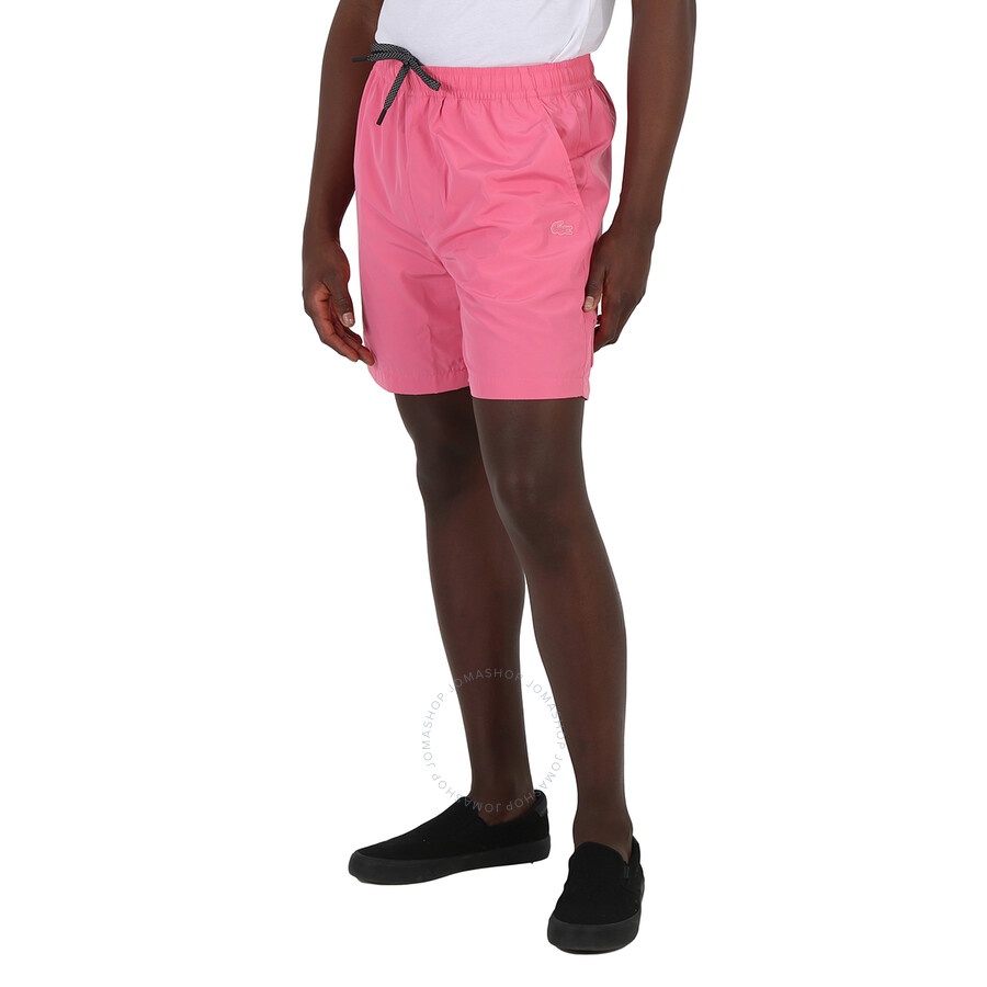 Lacoste Men's Reseda Pink Waterproof Relaxed-Fit Shorts - 4