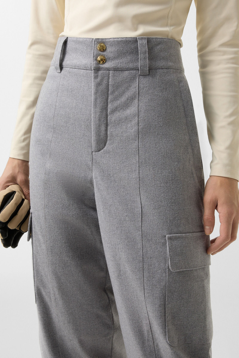 Luca cargo ski pants in Gray 5
