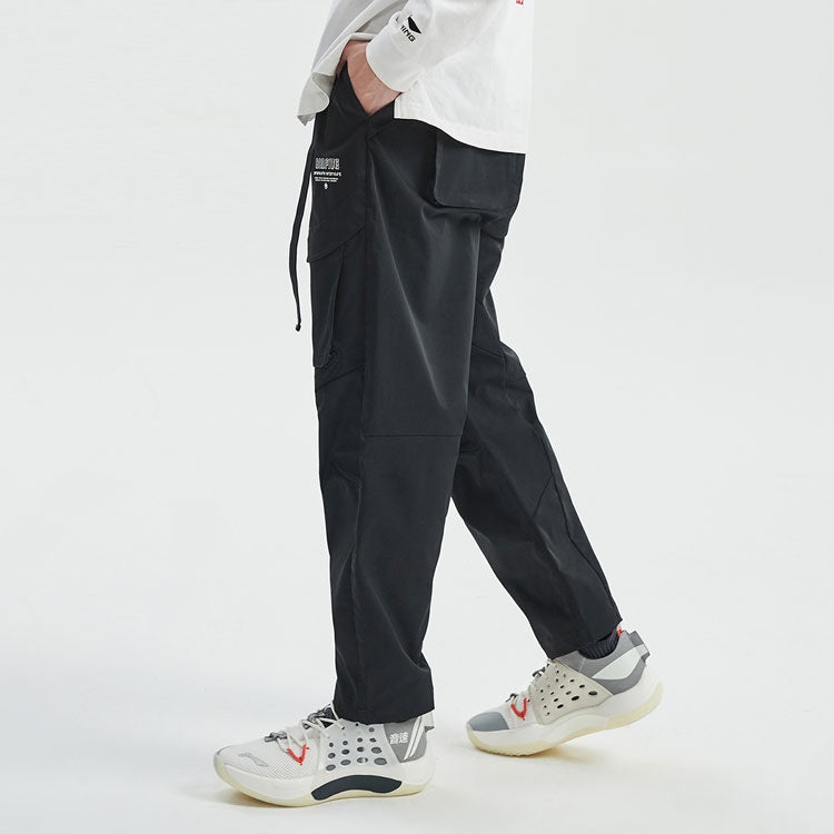 Li-Ning BadFive Loose Cargo Pants 'Black' AKXR071-2 - 7