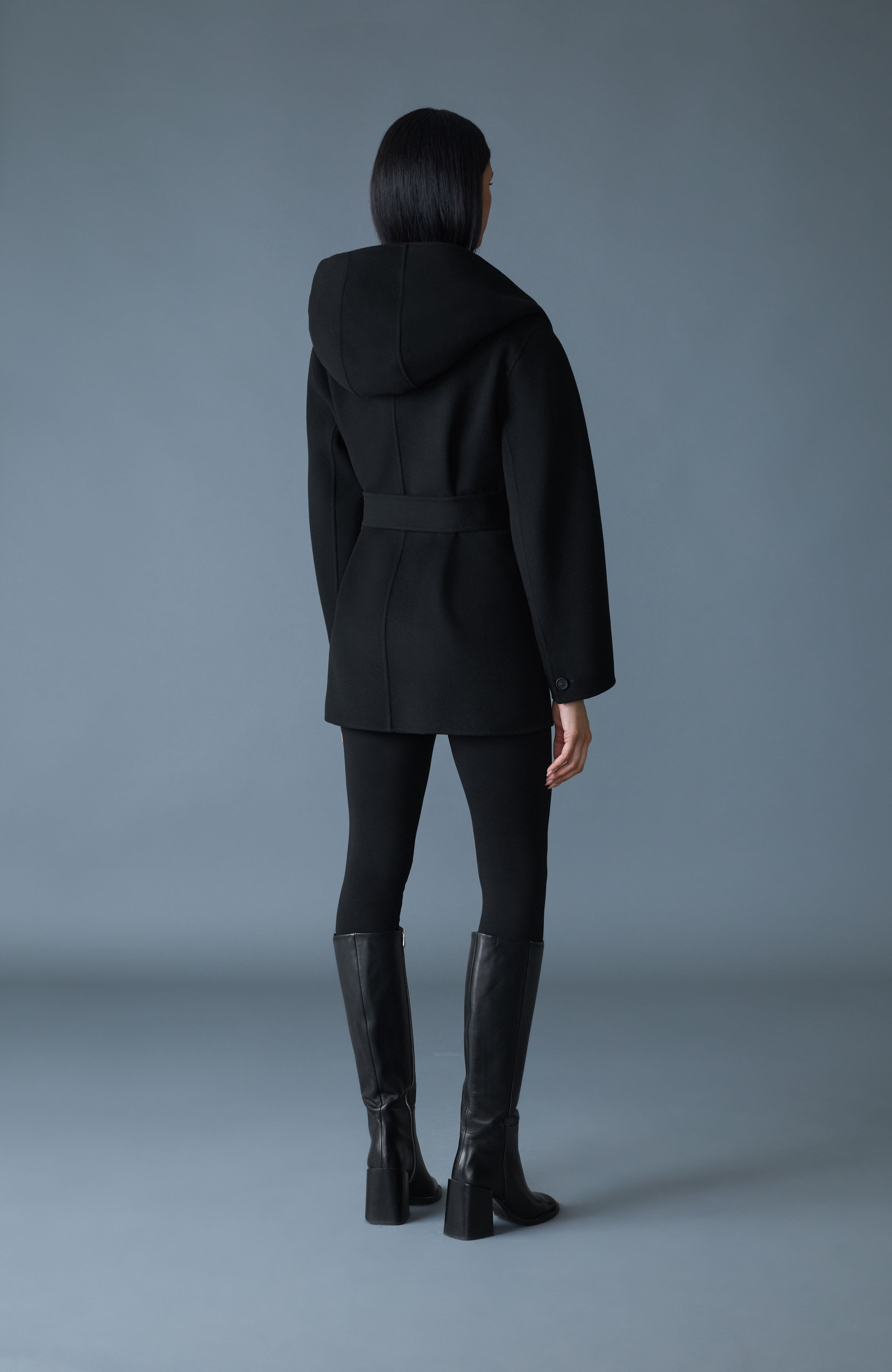 PAYA Wool Wrap Coat With Sash Belt - 4