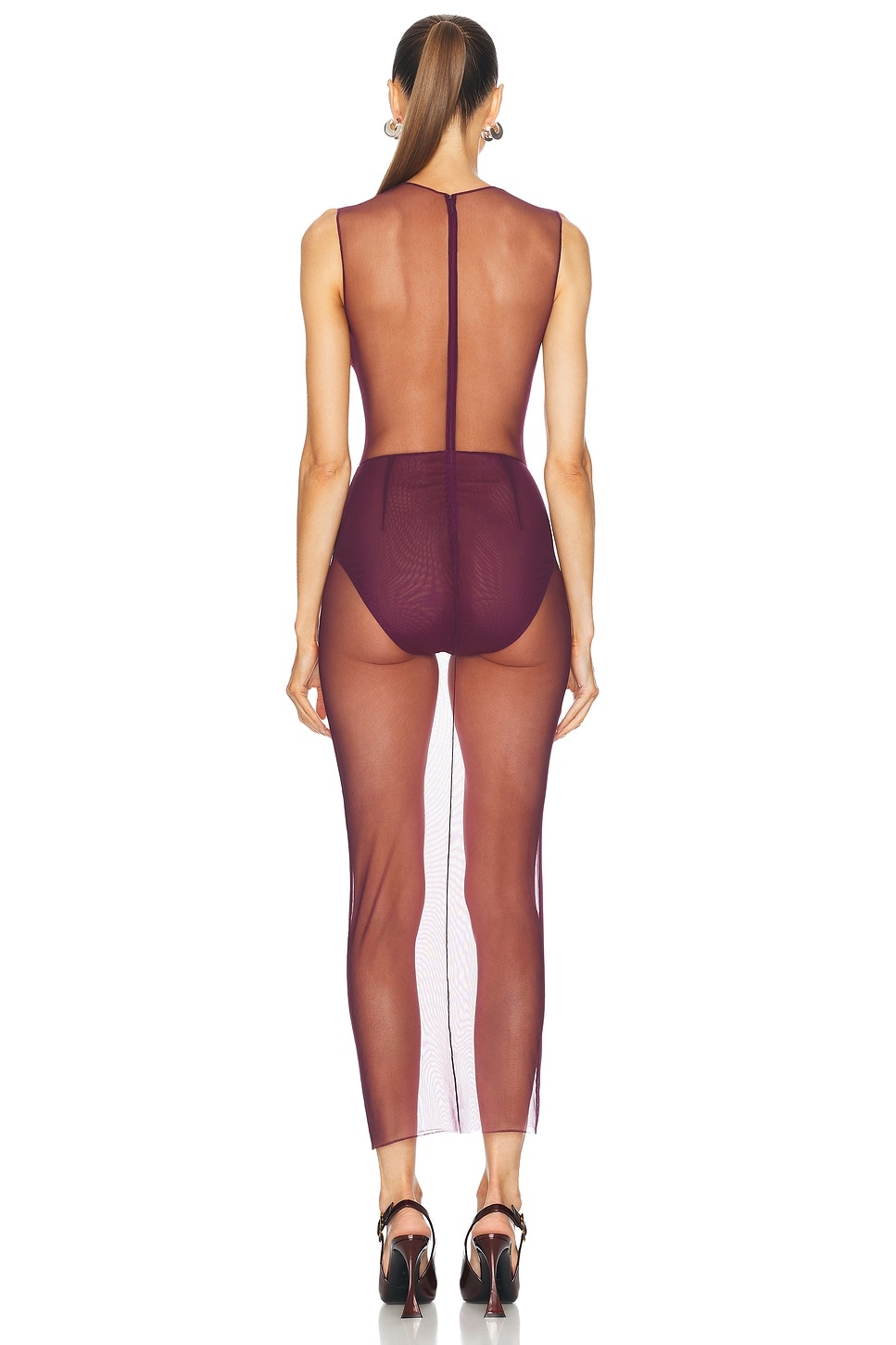 Mesh Maxi Dress - 3