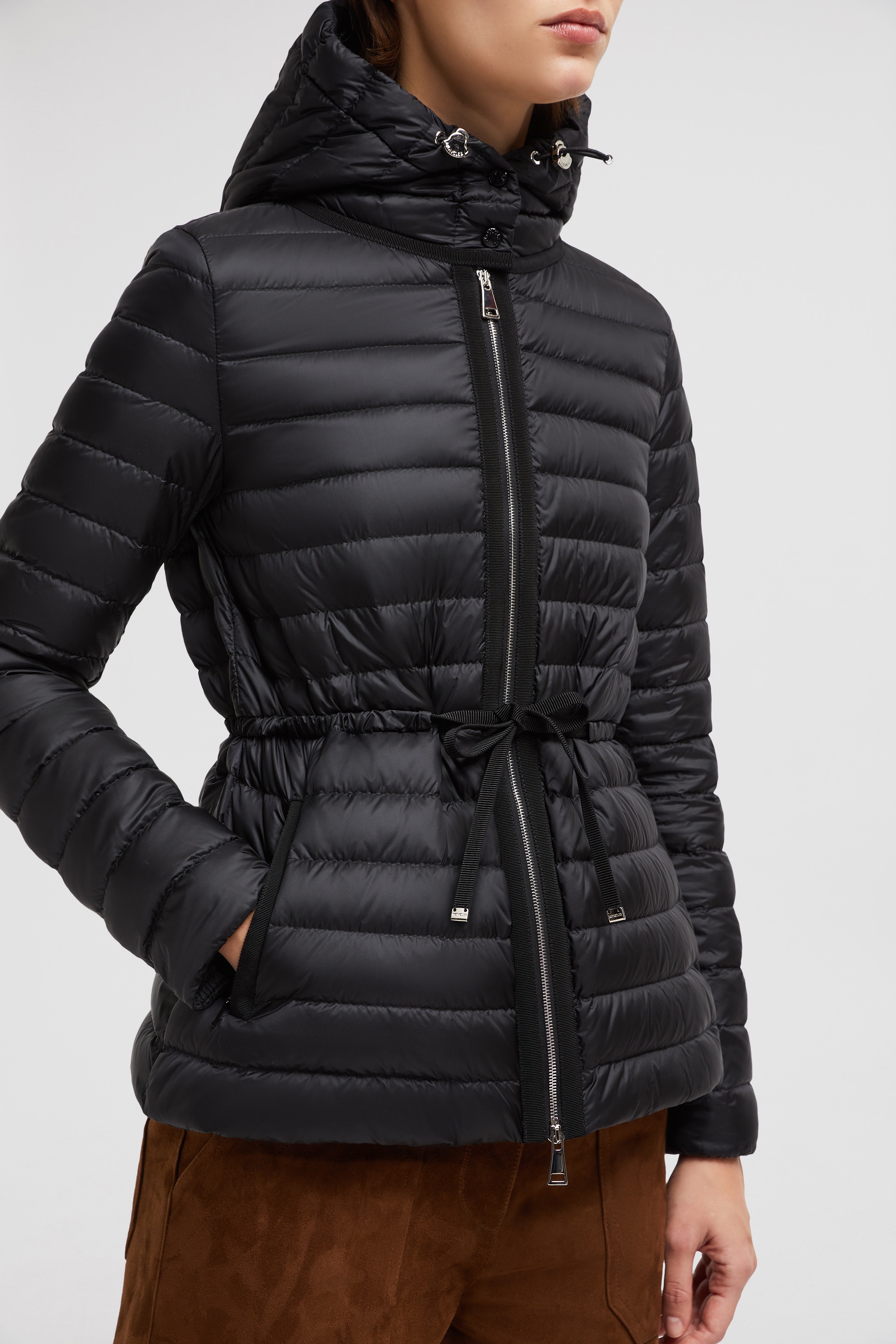 Raie Hooded Fit & Flare Short Down Jacket - 6
