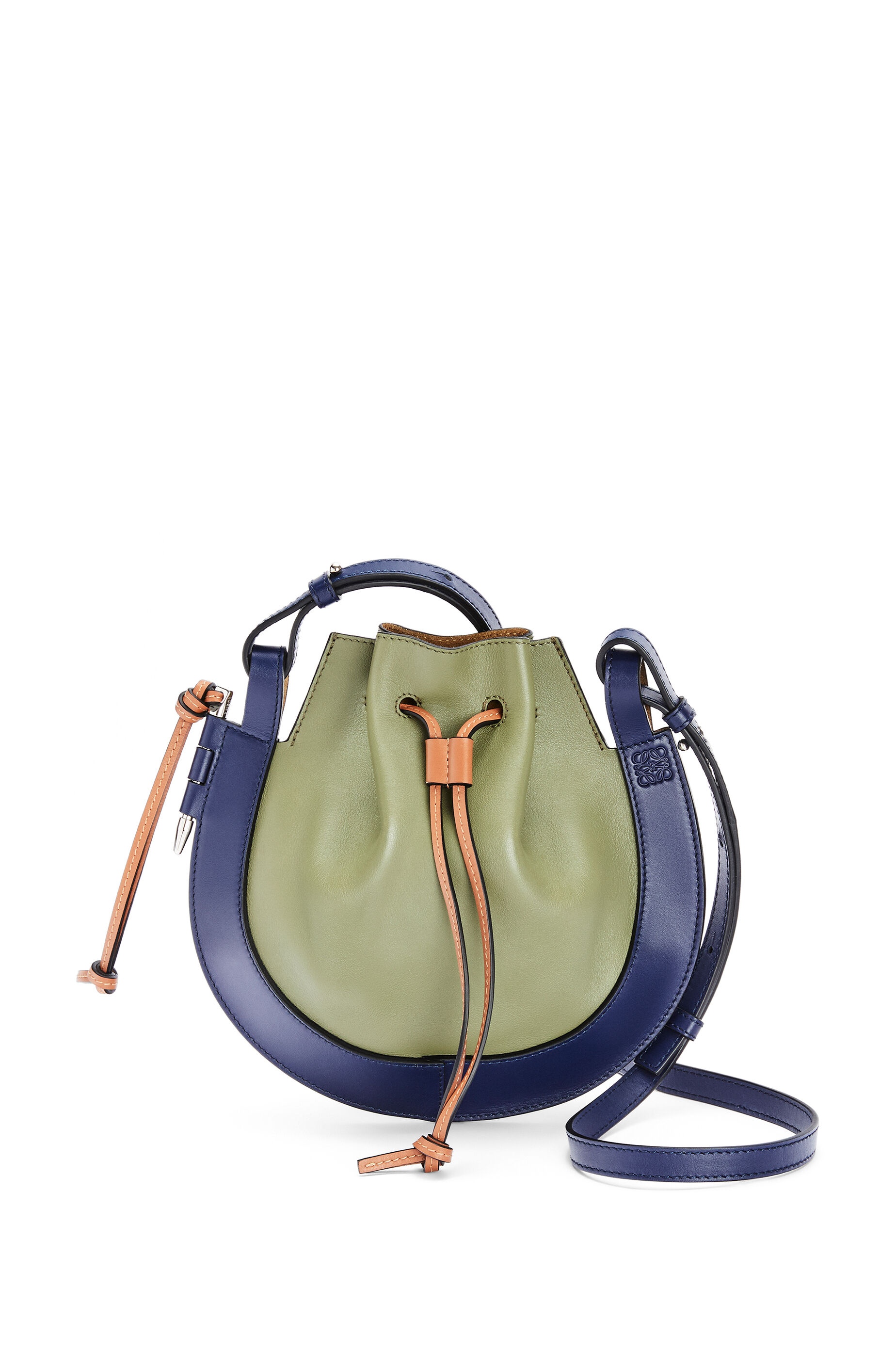 Small Horseshoe bag in nappa and calfskin - 1