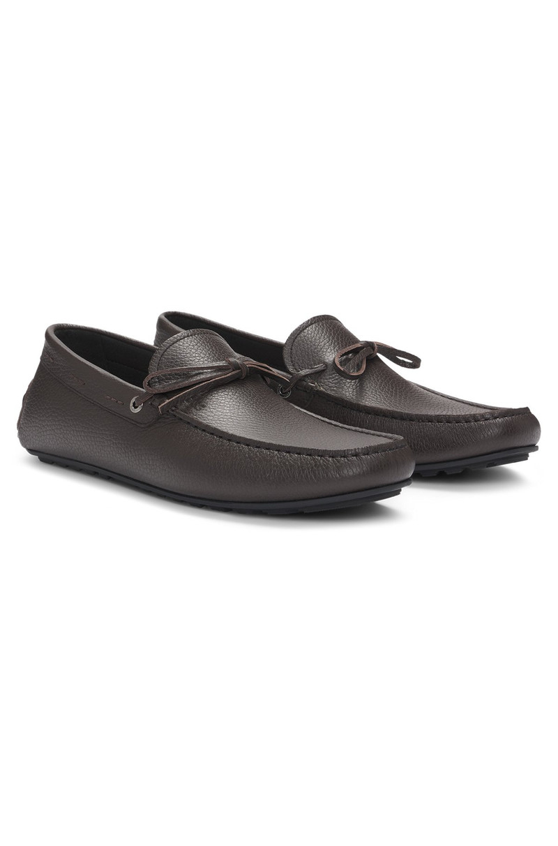 GRAINED-LEATHER MOCCASINS WITH DRIVER SOLE 2