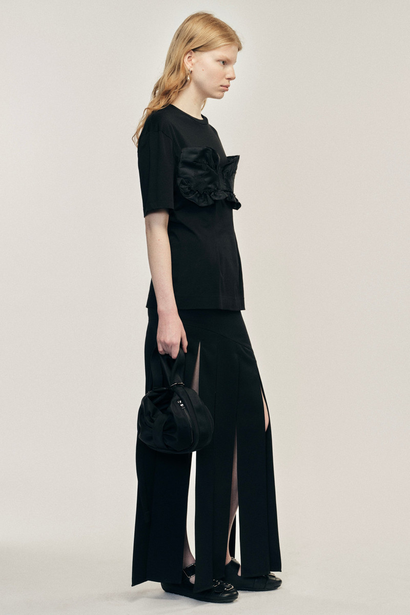 Simone Rocha Patchwork Frill Bust Detail T-Shirt outlook