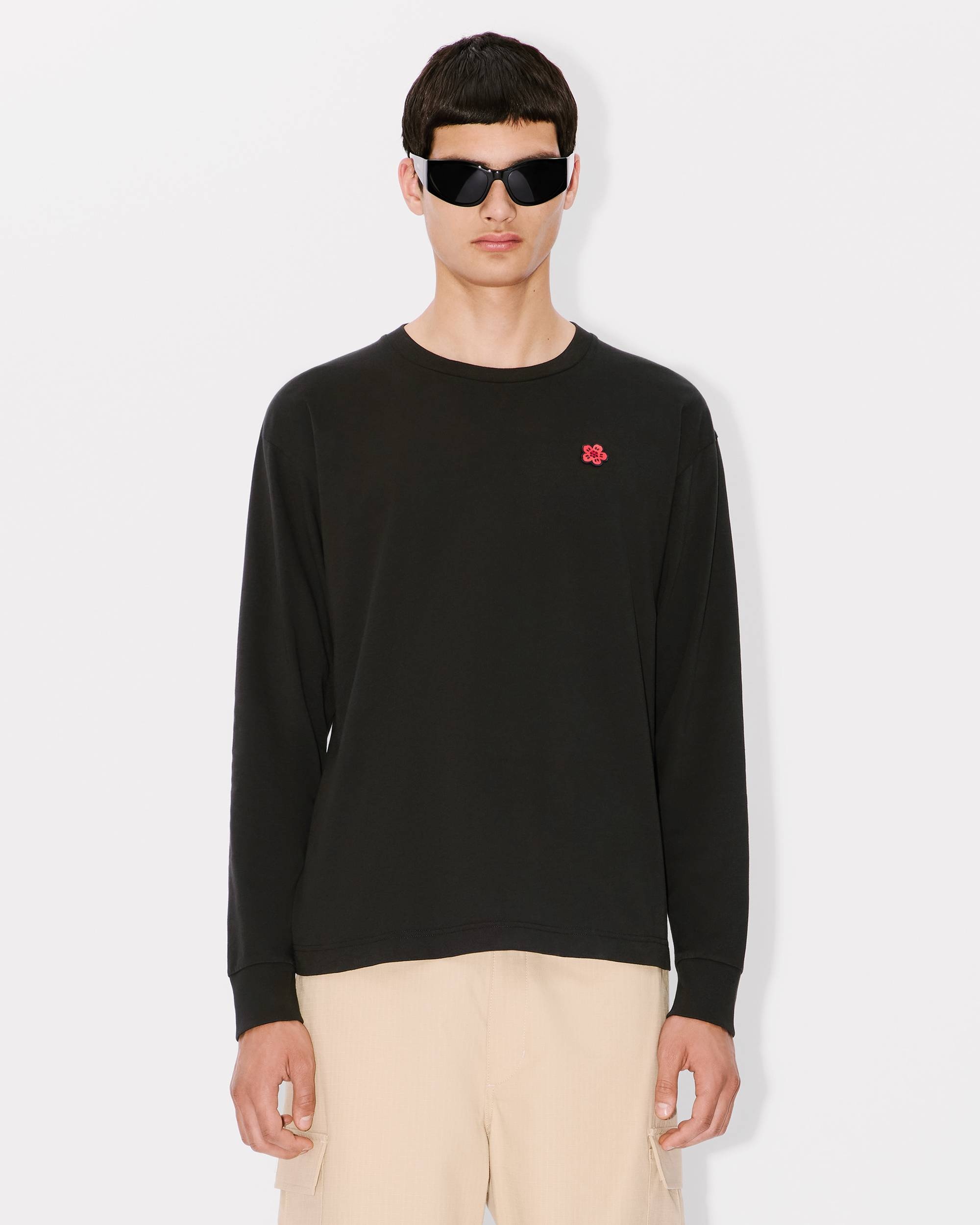 'Boke Flower' embroidered long sleeve T-shirt - 3