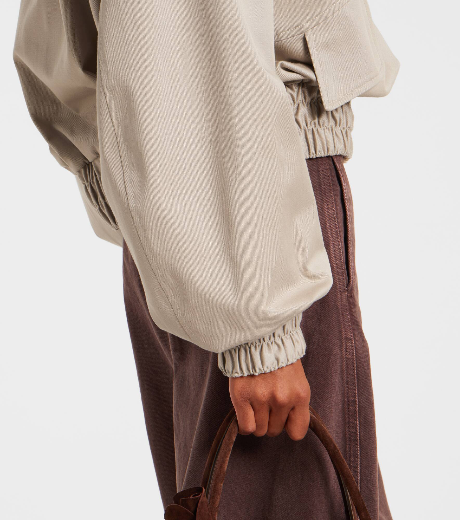 Wool and silk bomber jacket - 6