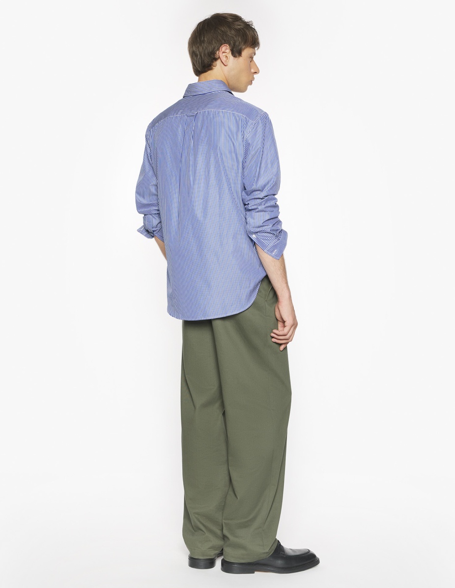 MAISON KITSUNE HANDWRITING STRIPED CLASSIC SHIRT - 5