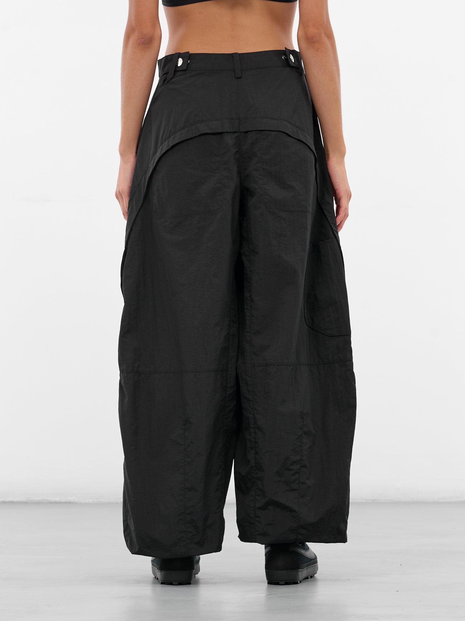 Black Ovalo Baggy Cargo Pants - 3