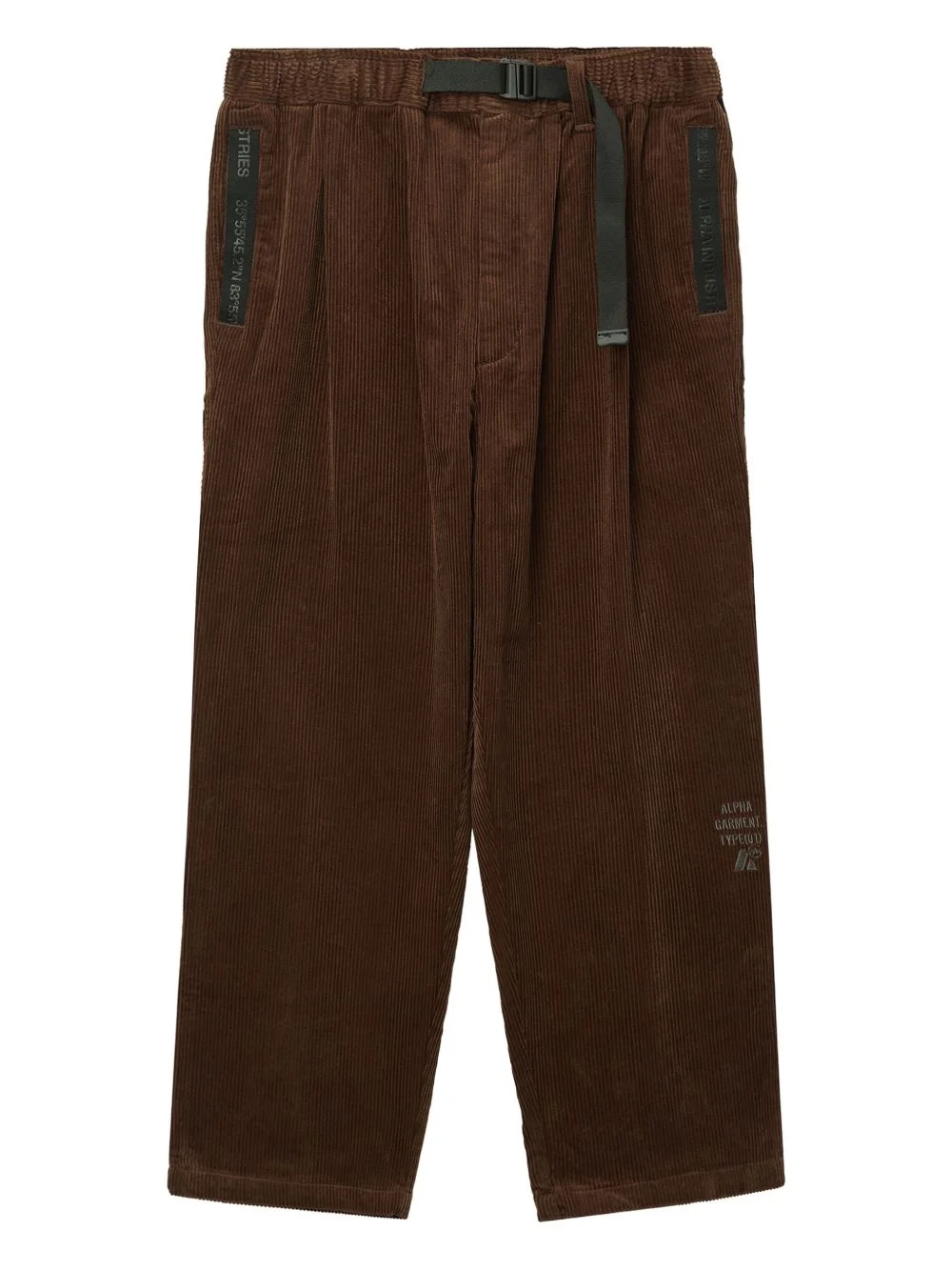 corduroy pleated trousers - 1
