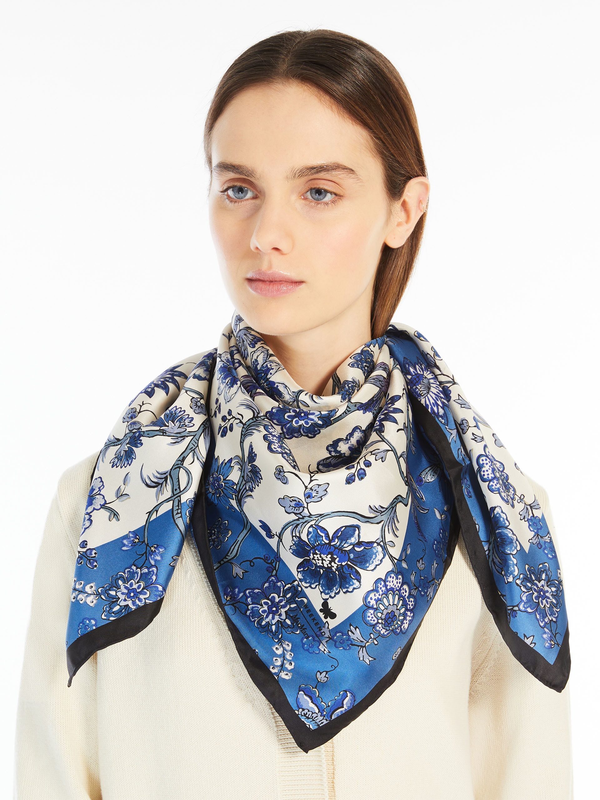 ONESTO Printed silk maxi pocket square - 4