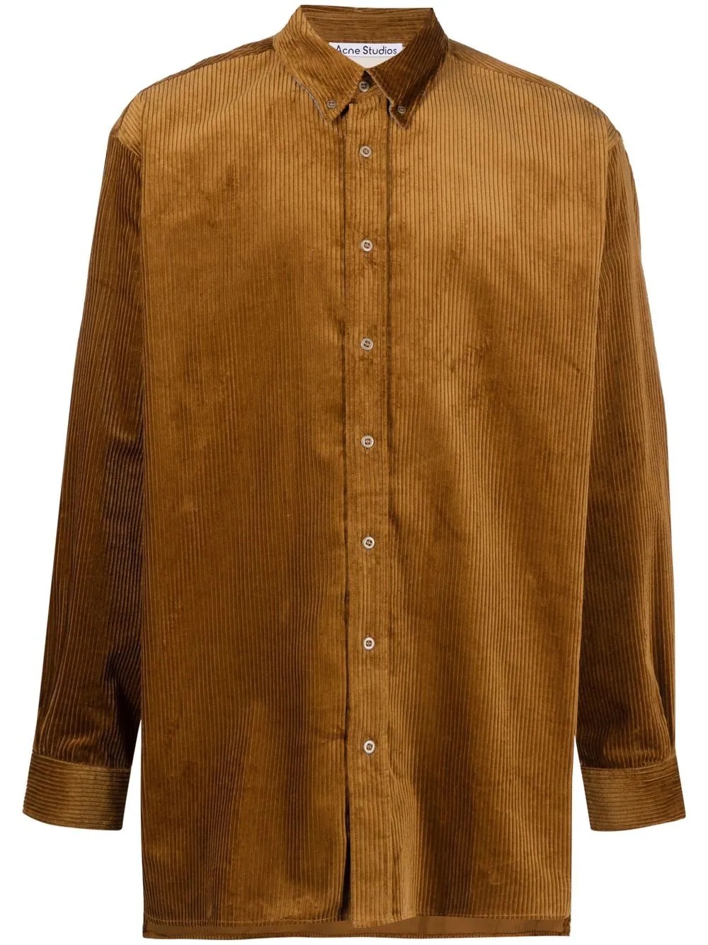 long-sleeved corduroy shirt - 1