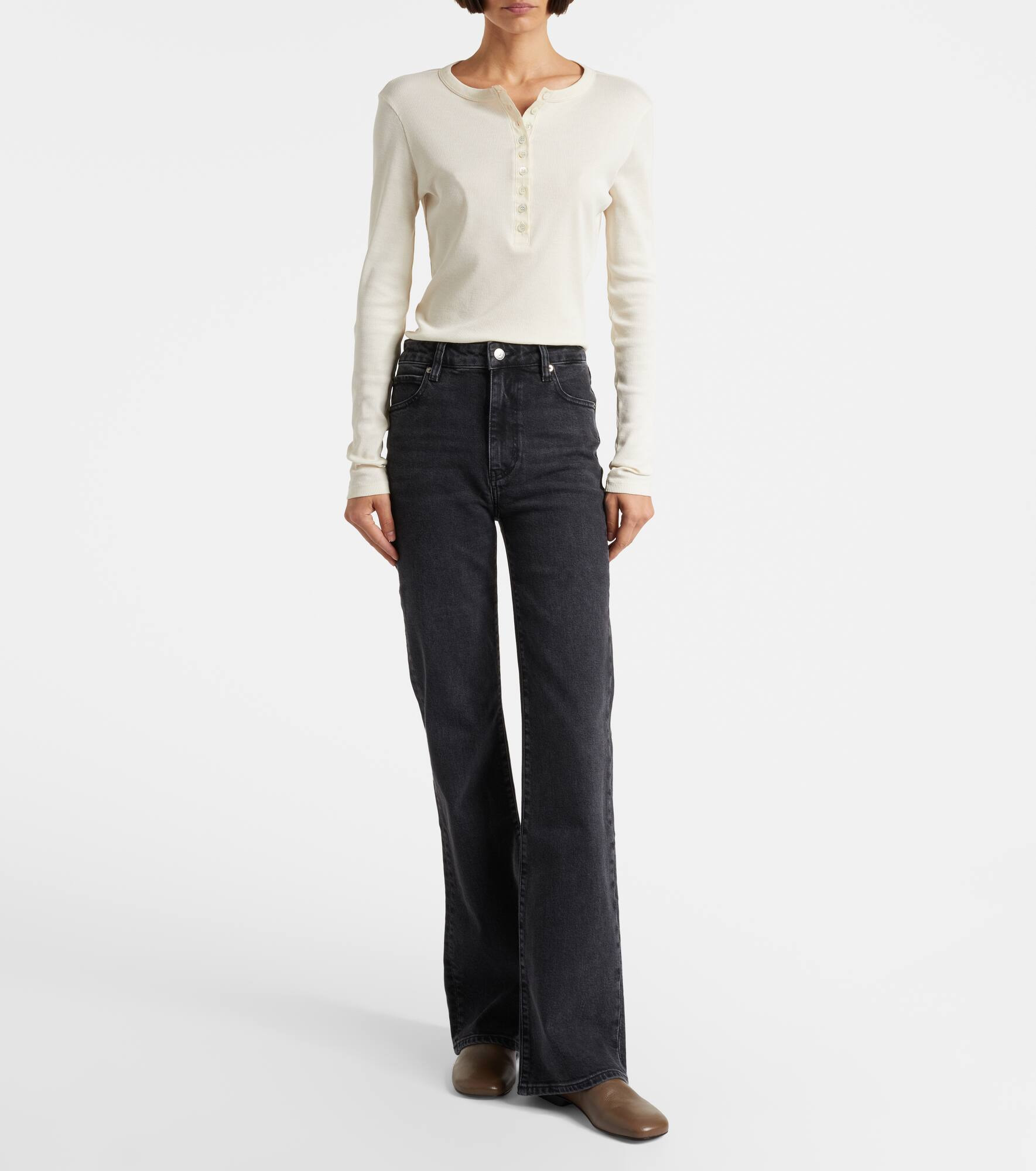 Arrow high-rise bootcut jeans - 5