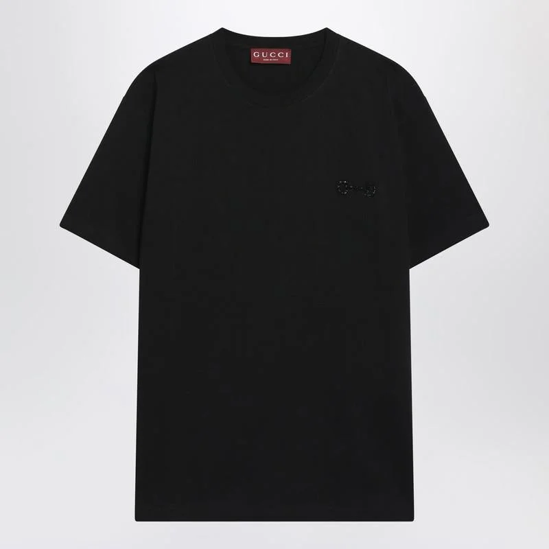 Gucci T-Shirt With Horsebit Embroidery - 1