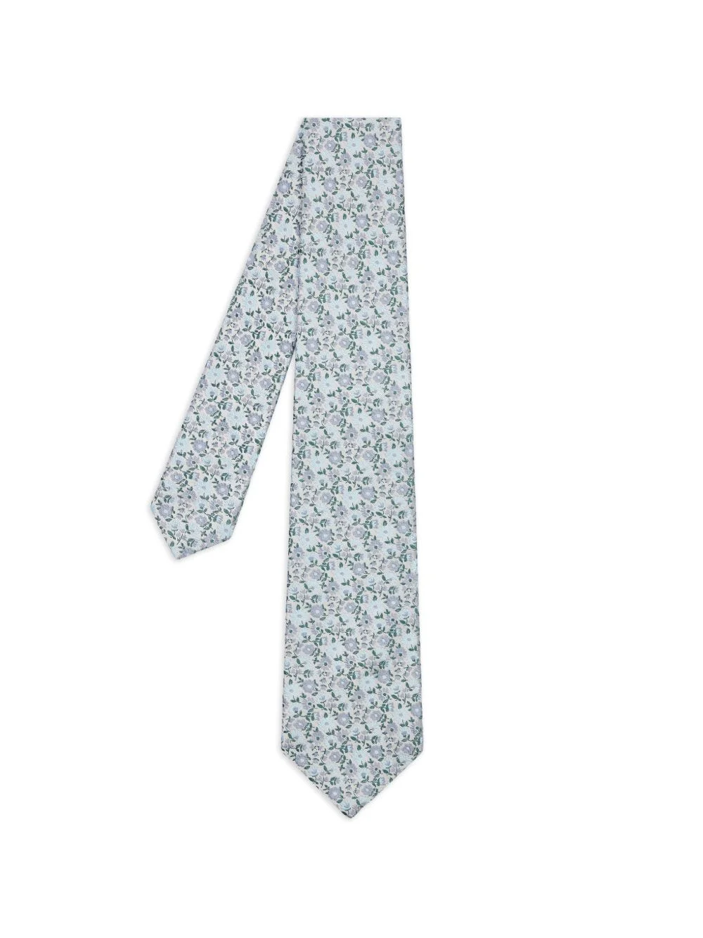 floral silk tie - 1