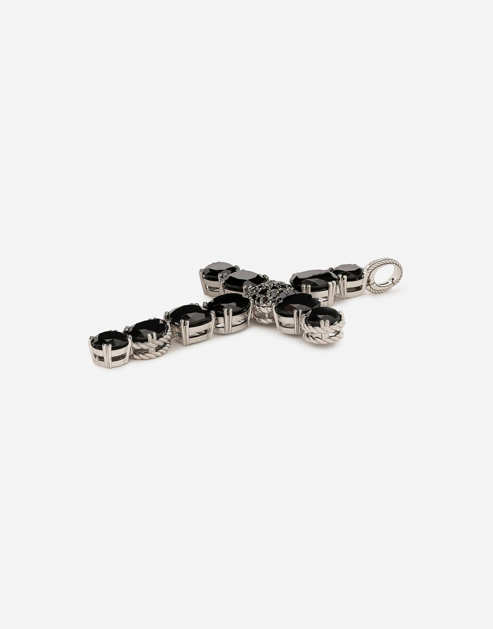 Anna Charm in white gold 18Kt and black spinels - 4