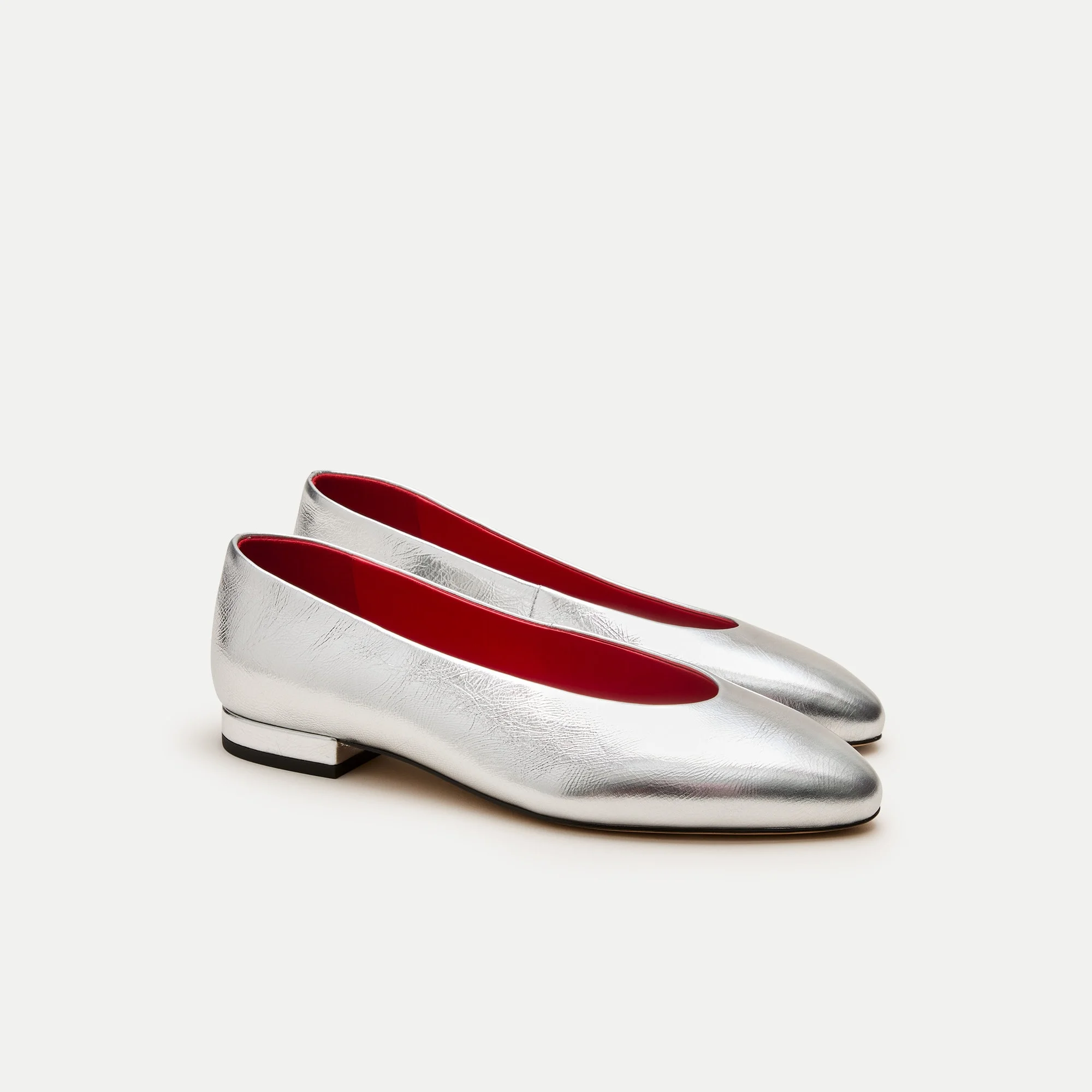 Bea ballet flats in metallic leather - 1