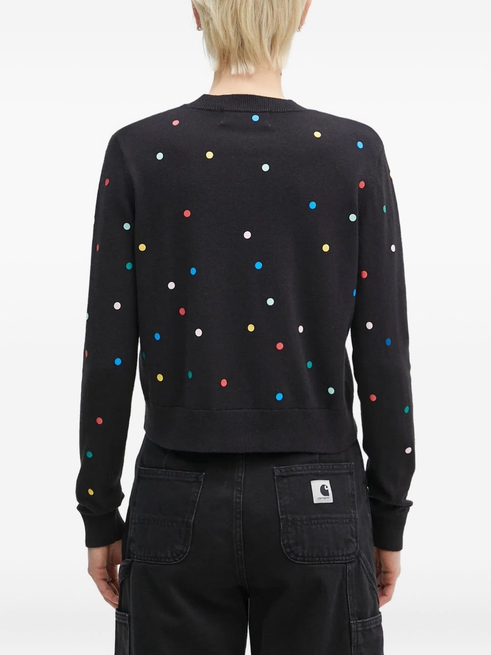 polka-dot button cardigan - 4