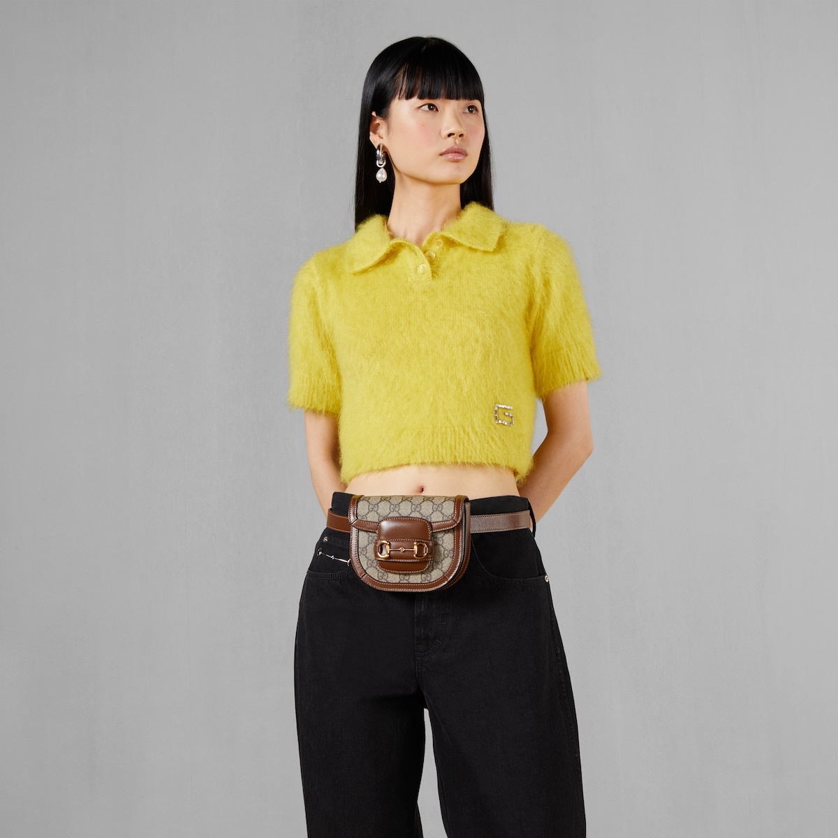 Gucci Horsebit 1955 rounded belt bag - 3