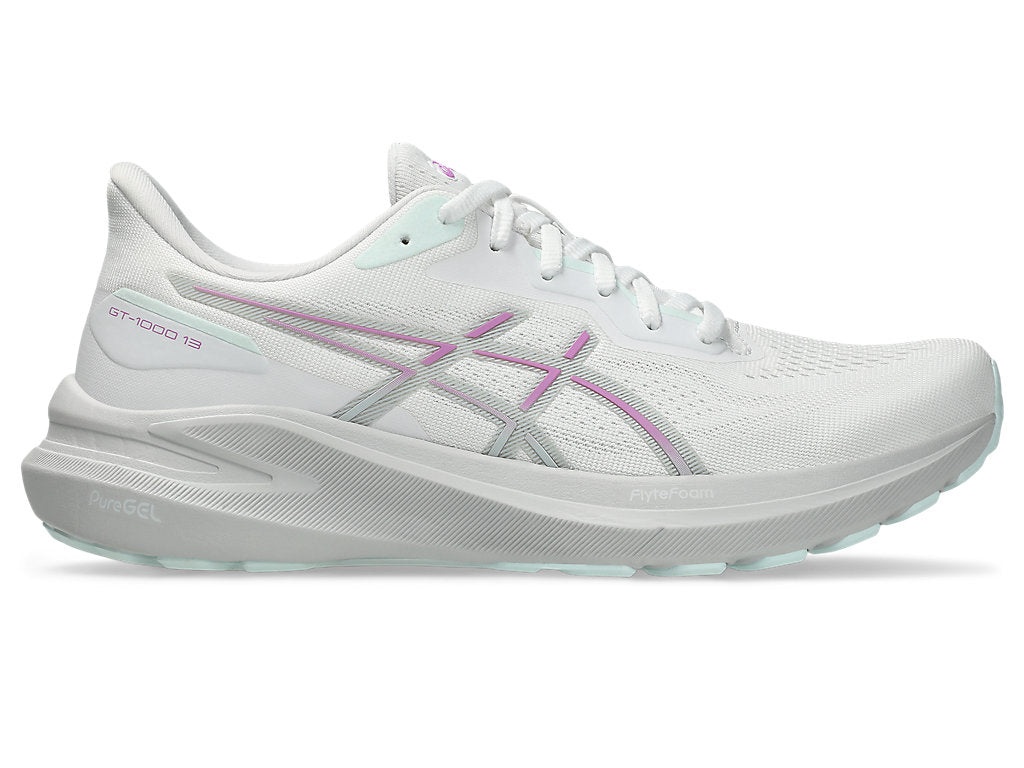 (WMNS) ASICS GT-1000 13 Sneakers 'White Lavender Glow' 1012B663-100 - 2