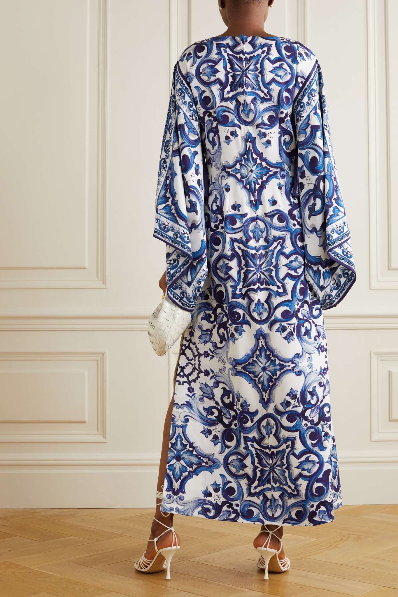 Printed stretch-silk kaftan - 3