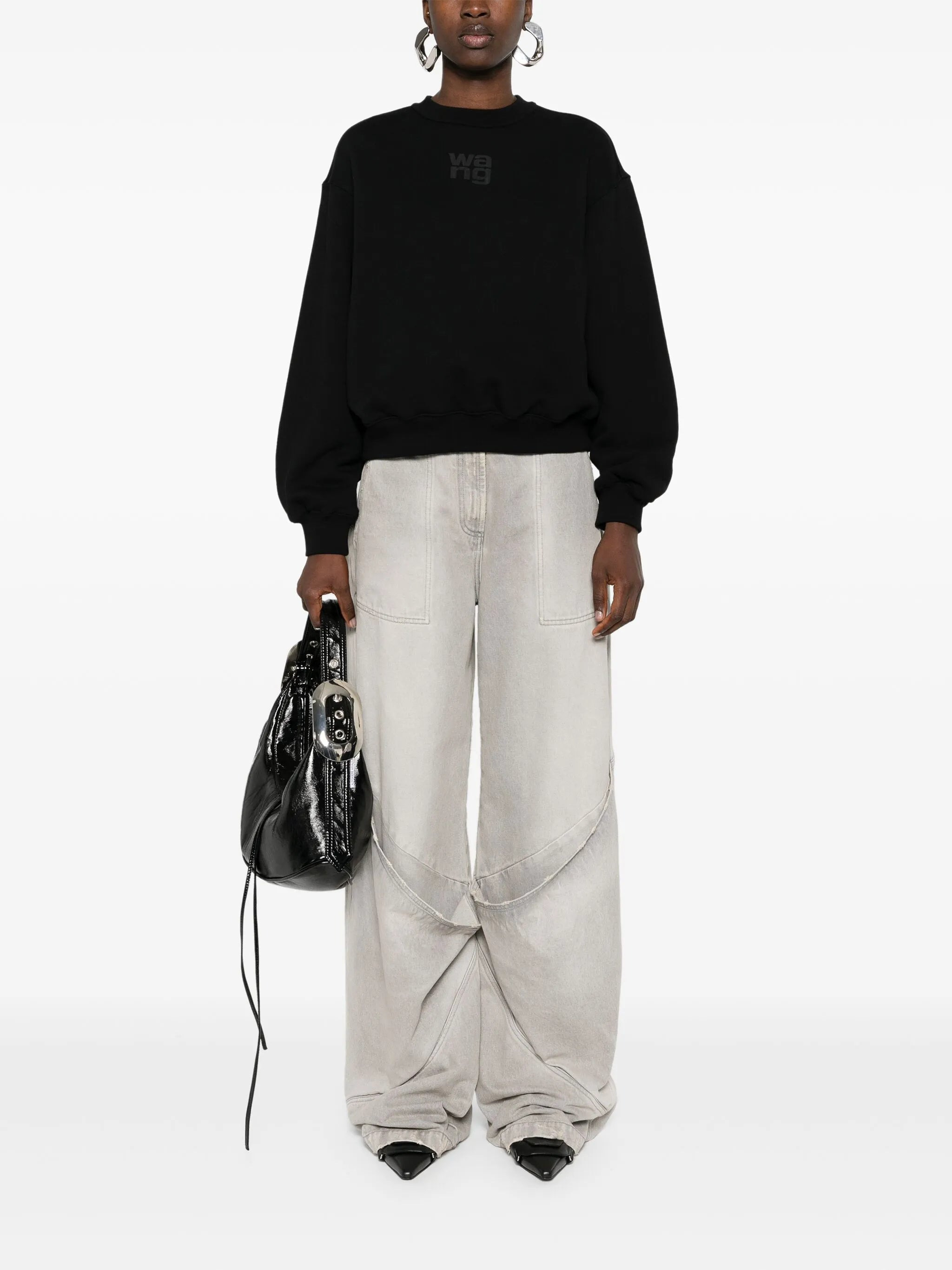 Alexander Wang Logo-embossed Cotton Sweatshirt - 2