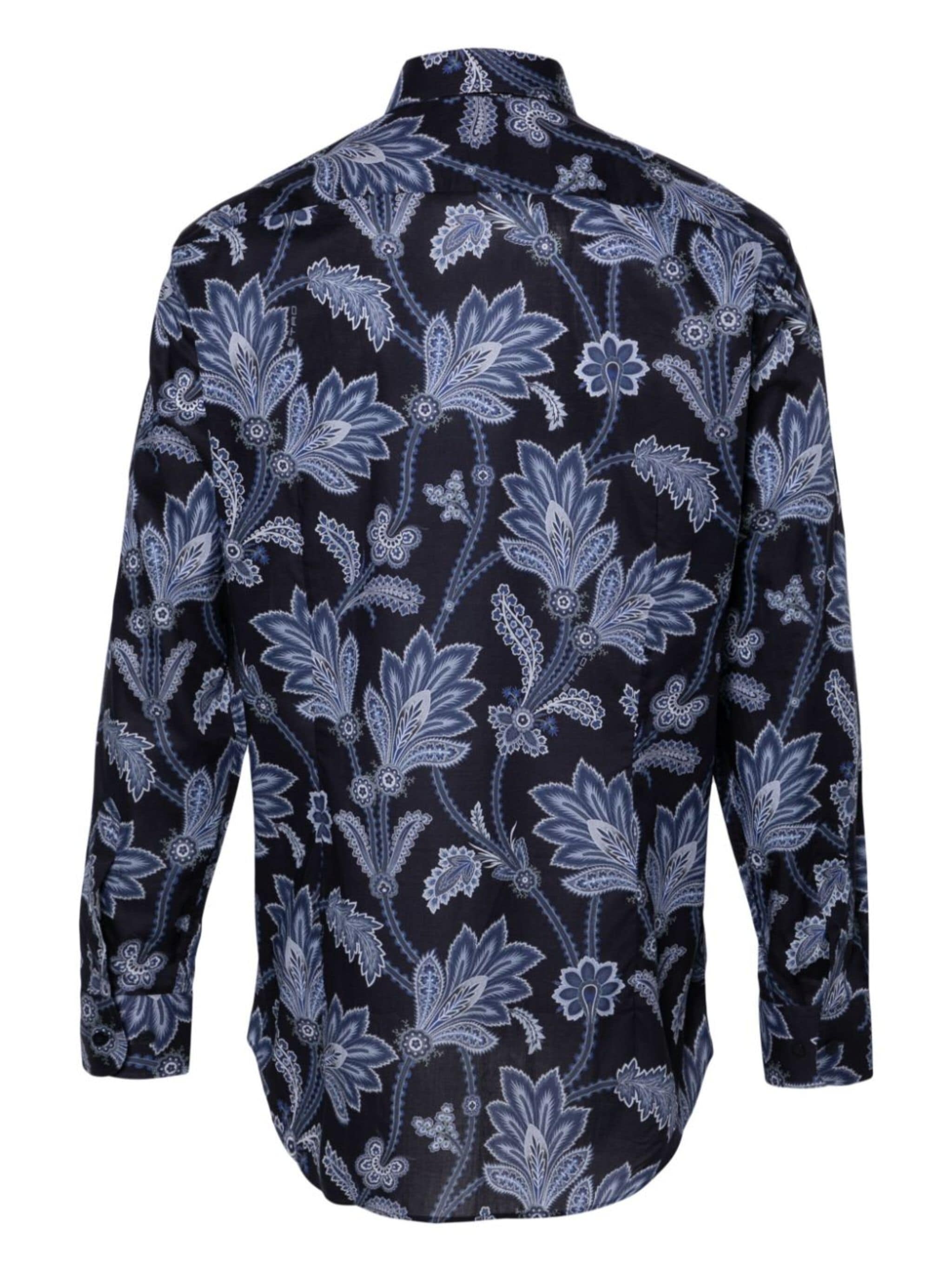 floral-print poplin shirt - 2