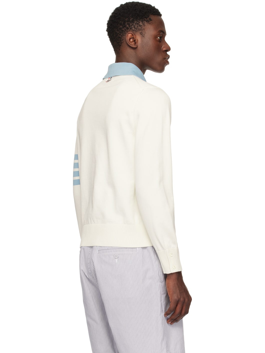 Off-White 4-Bar Long Sleeve Polo - 3