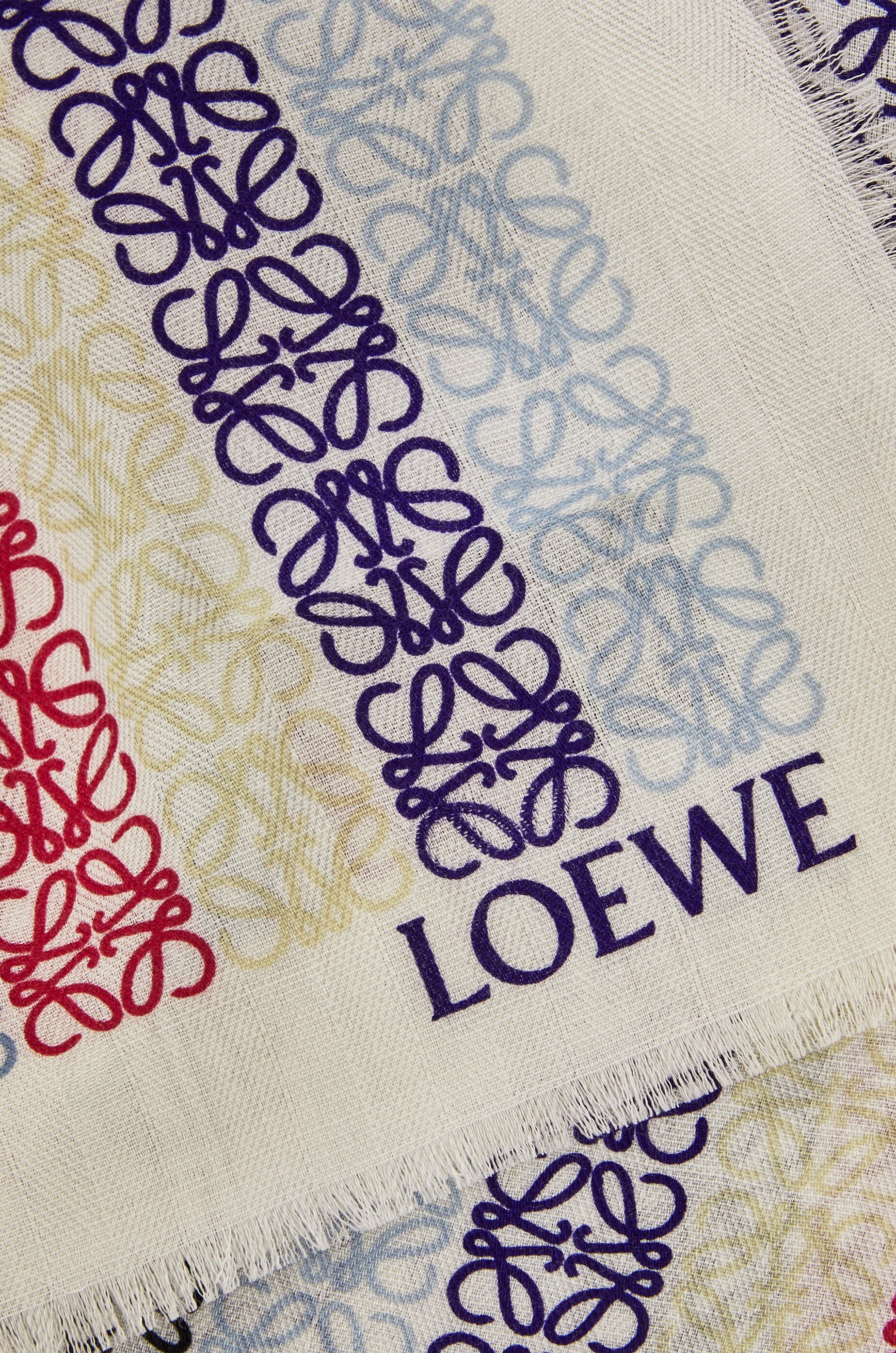 LOEWE Anagram scarf in wool and cashmere - 3