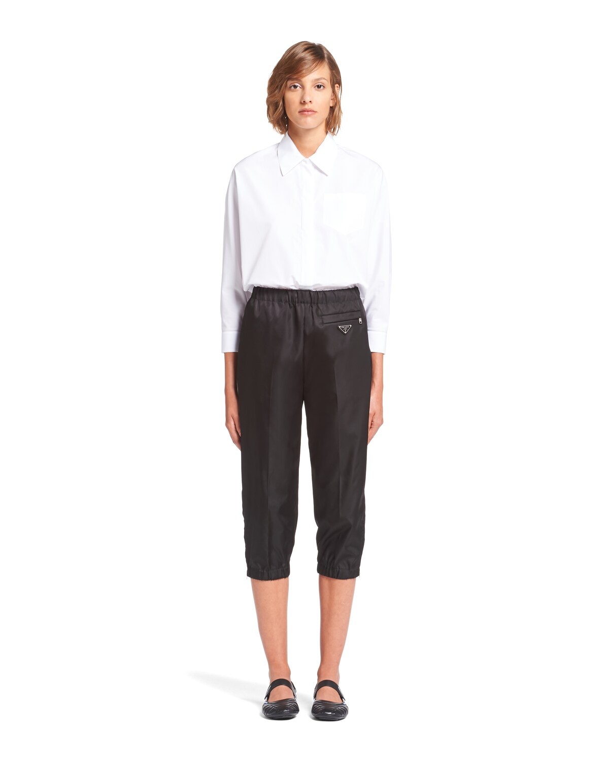 Re-Nylon Gabardine Capri pants - 2