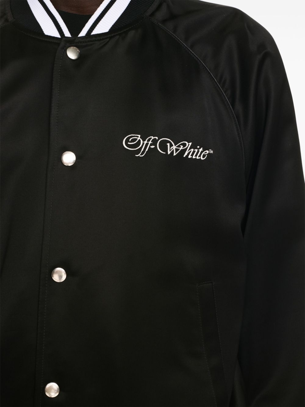 College satin bomber jacket - 5