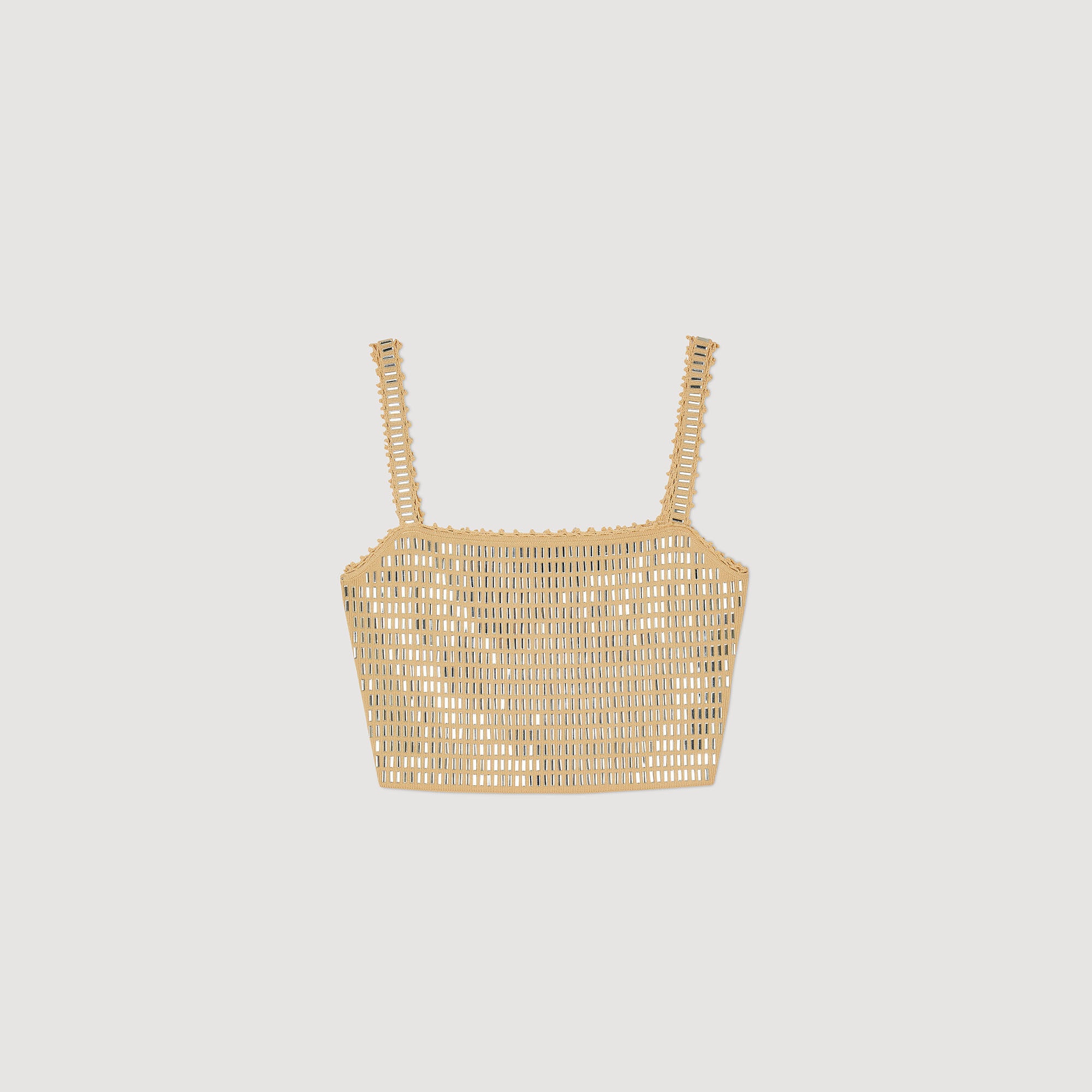RHINESTONE CROP TOP - 1