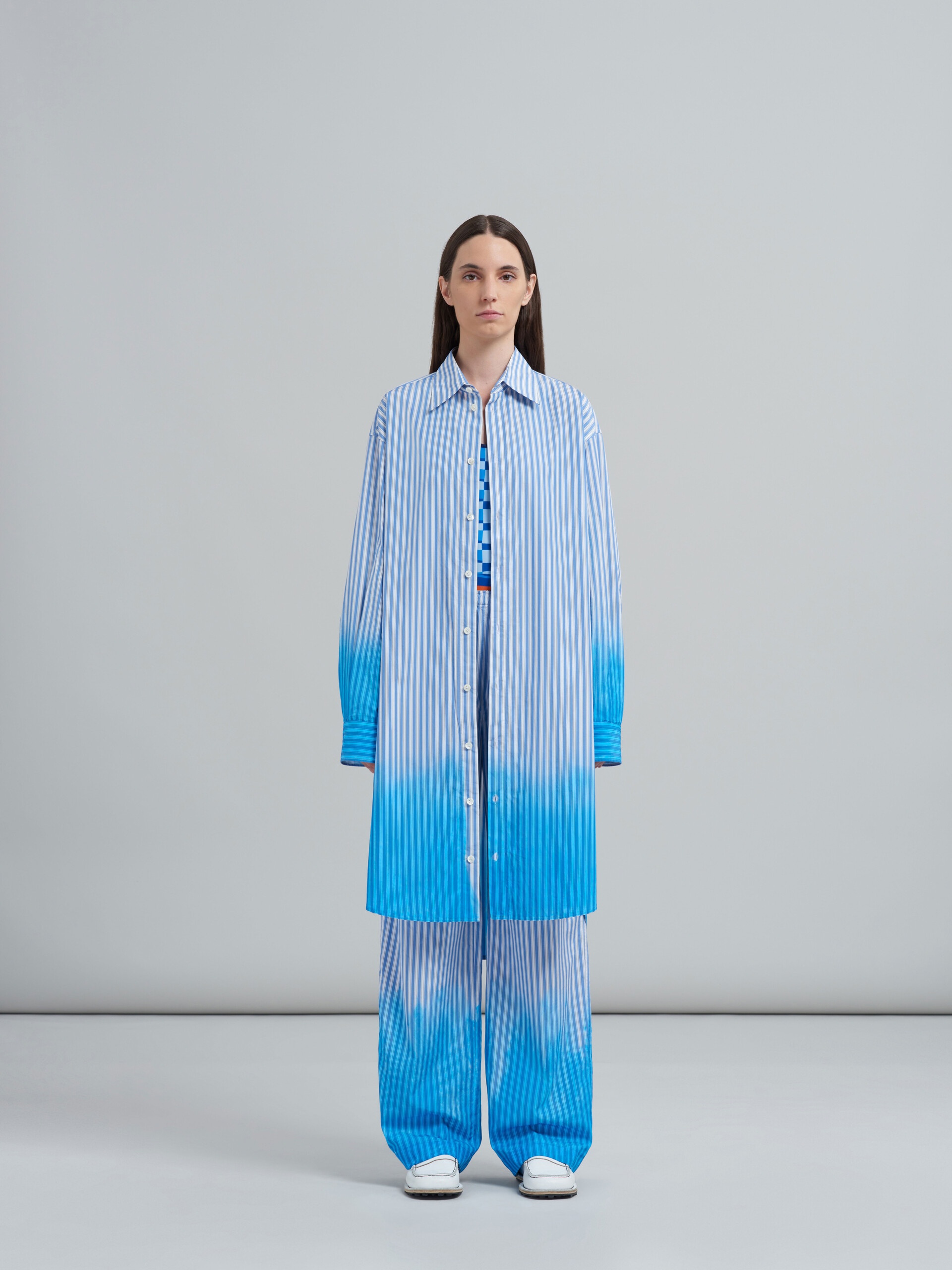 DIP-DYED POPLIN DRESS - 2