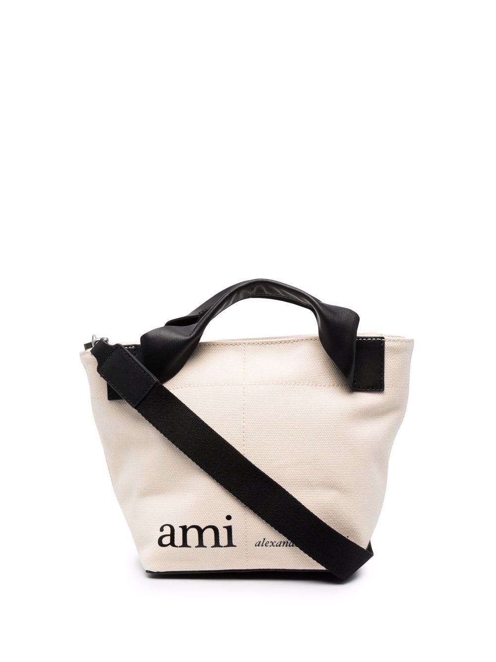 log-print canvas tote bag - 1