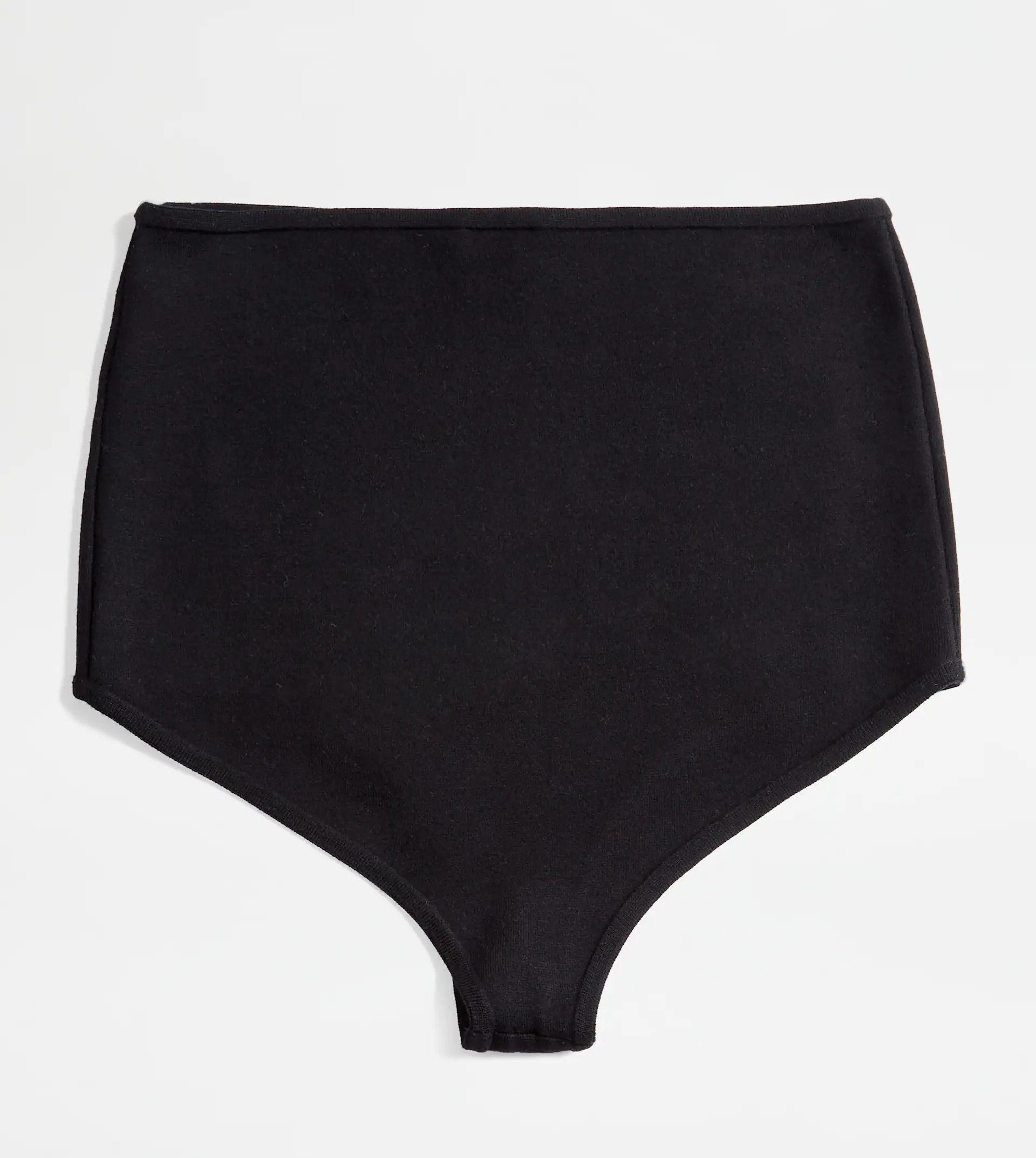 KNITTED FRENCH KNICKERS - BLACK - 6