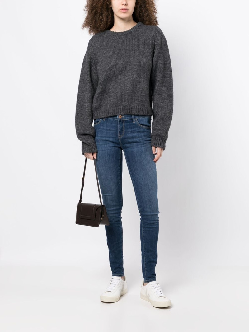 EMPORIO ARMANI embroidered-logo jeans outlook