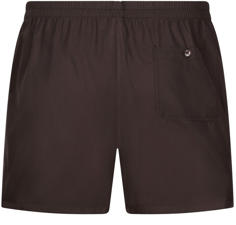 Dolce & Gabbana Cotton Poplin Shorts with Logo Plaque outlook