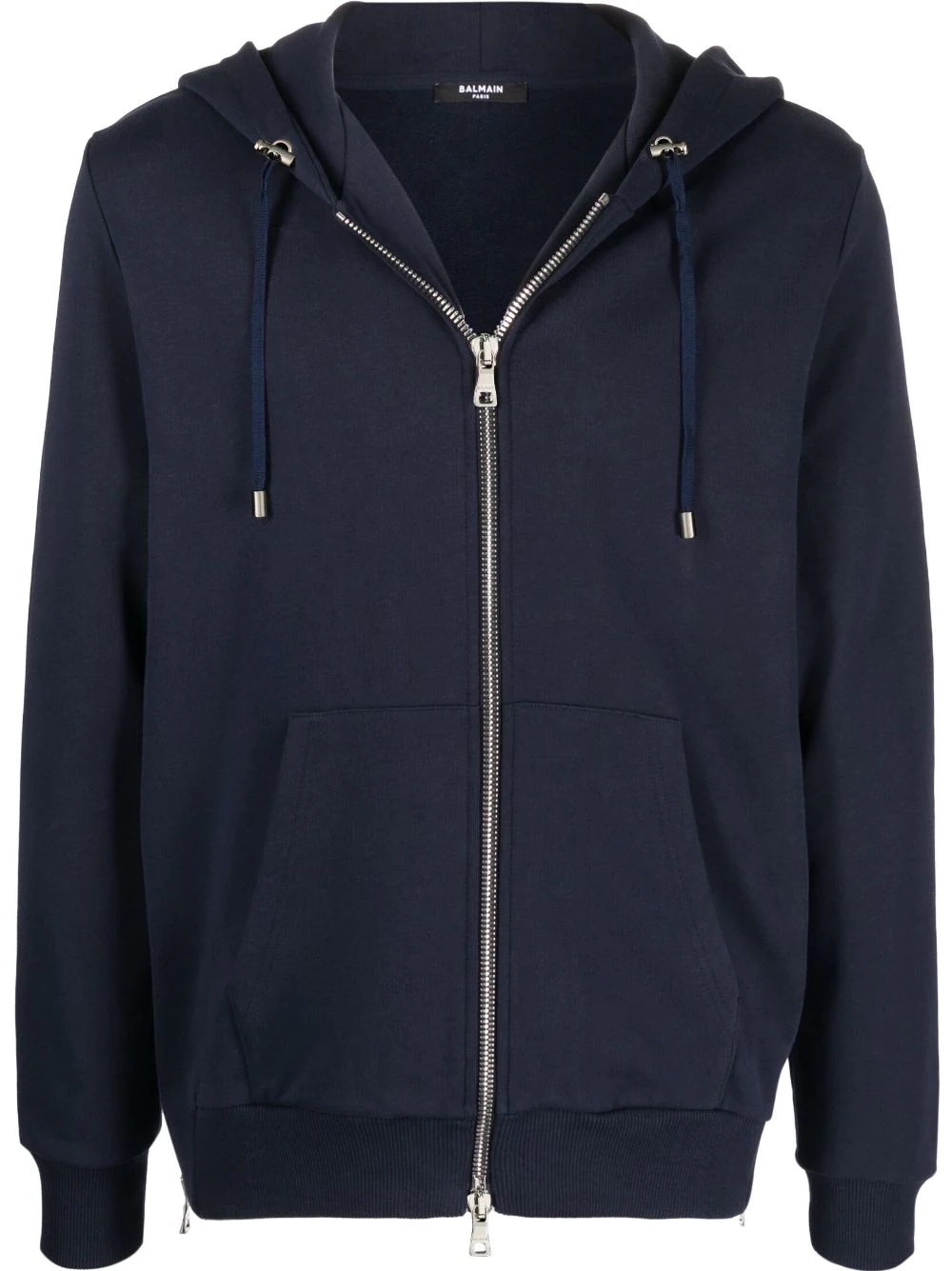 logo-print zip-up hoodie - 1