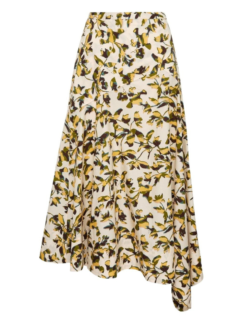 ULLA JOHNSON Annika high-waist asymmetrical skirt outlook