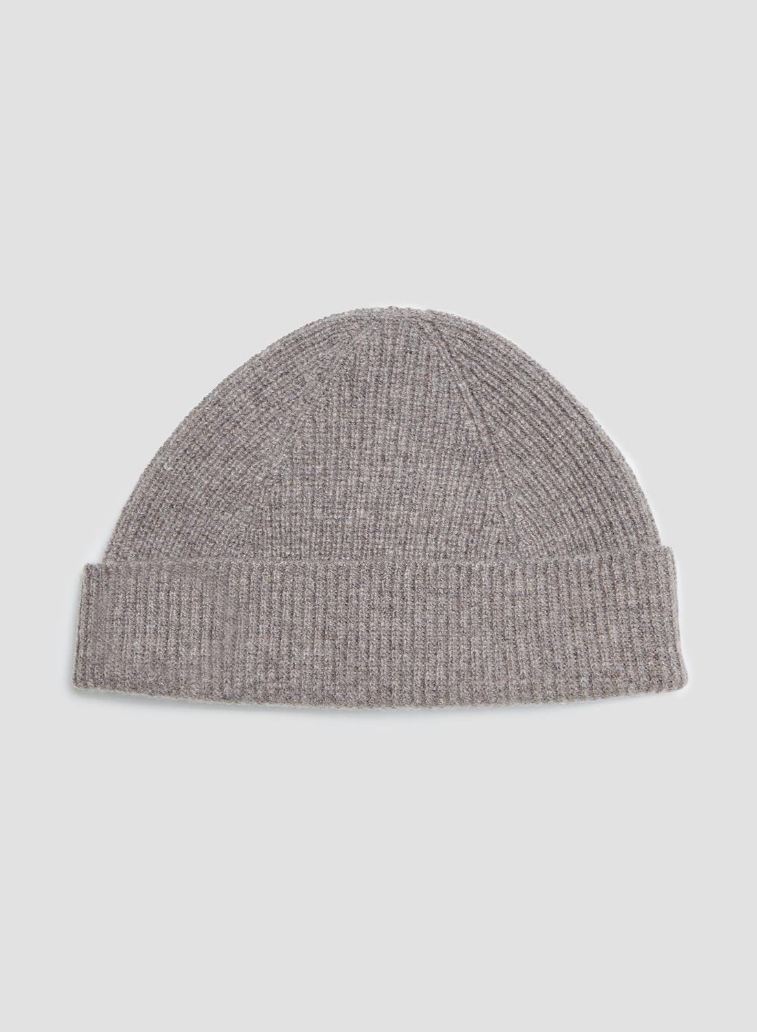 Lambswool Beanie in Vole Grey - 3
