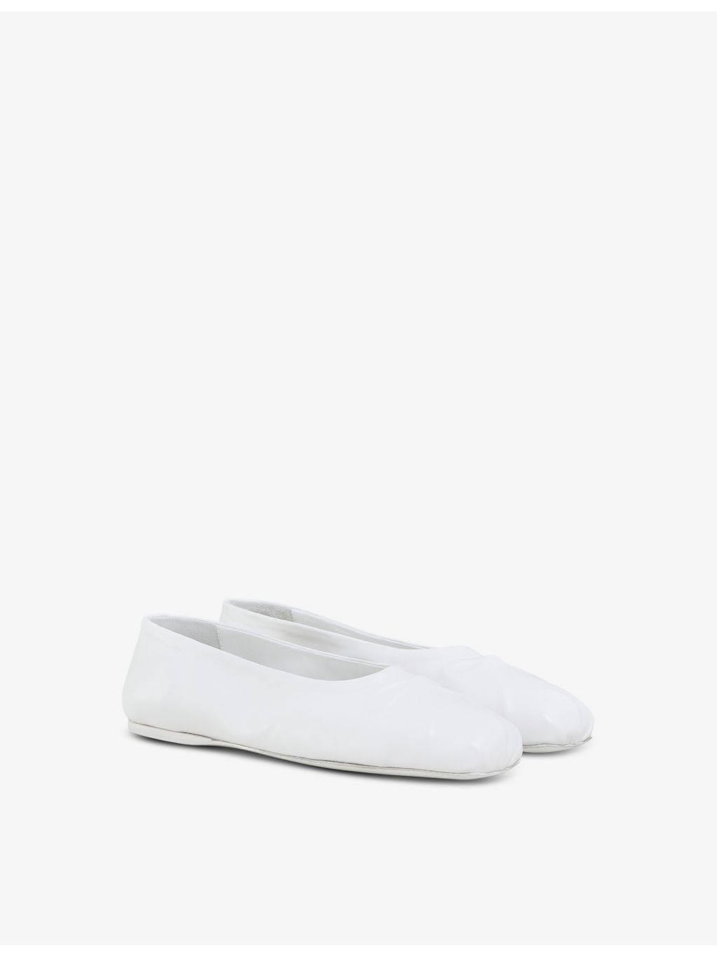 Dancer square-toe leather ballerina flats - 3