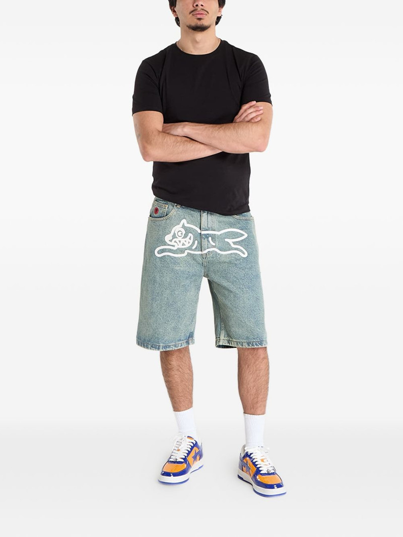 ICECREAM Running Dog denim shorts outlook